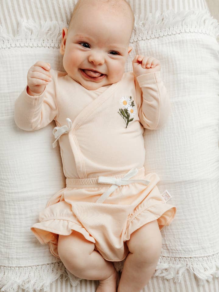 Braguitas Maeve de bambú/algodón orgánico - Melocotón para venta al por mayor de Elke & Indigo