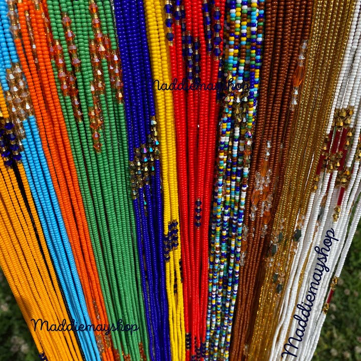 MaddieMayShop - Wholesale Beads - Preciosa Czech Beads- Wholesale WaistBeads with crystals 40"- 50"