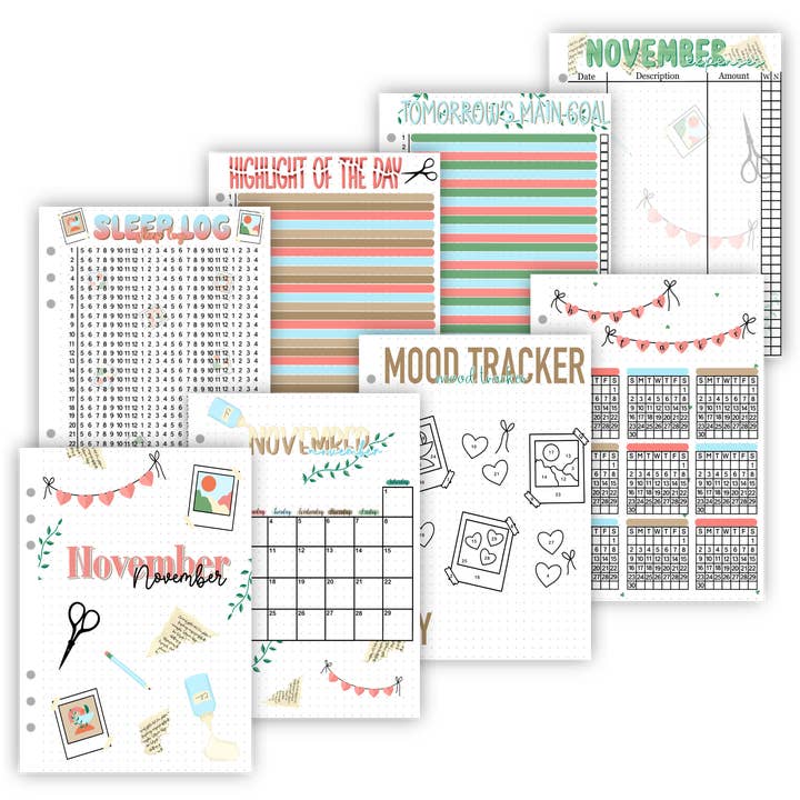 Naomi's Happy Place Shop - Wholesale Planner - 2025 Individual Monthly Pages10