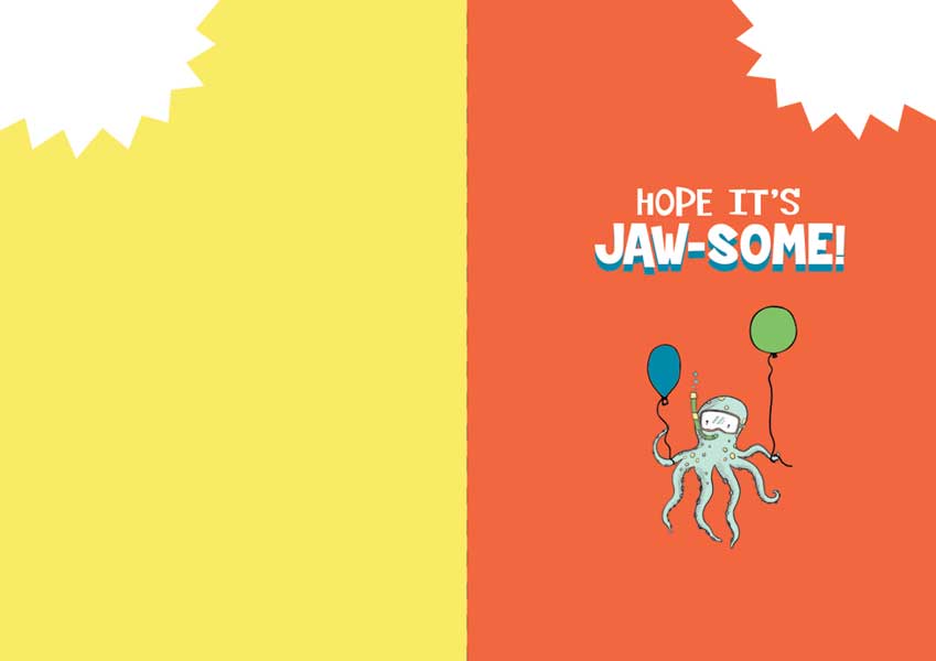 Paper House Productions - Wholesale Birthday Card - Shark Bite Birthday Card1