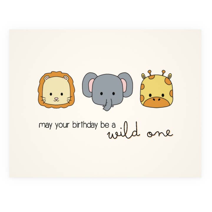 Aniversário Selvagem por atacado de Card Construction Inc.