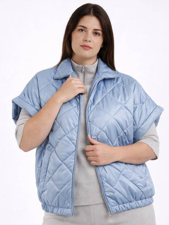 Gilet imbottito senza maniche – rif. 22255 per la vendita all'ingrosso da parte di cfashion