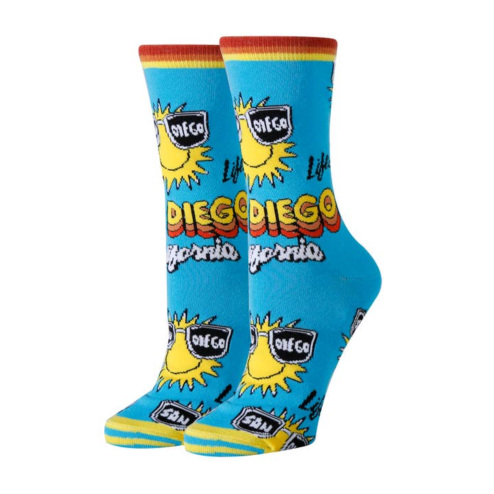 Oooh Yeah/Sock It Up/Oooh Geez Slippers - Wholesale Socks - Women's - San Diego | Women's Funny Novelty Crew Socks