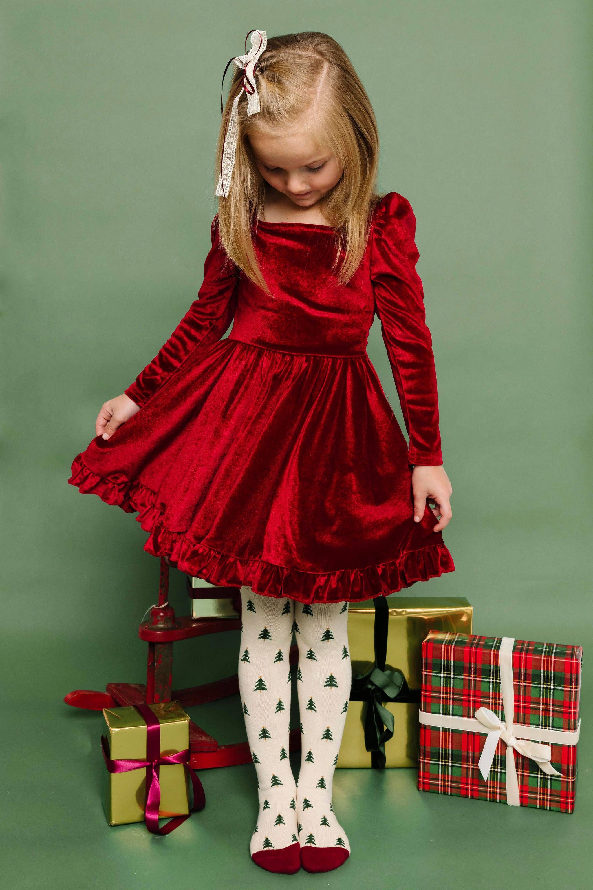 Little Stocking Co. - Wholesale Tights - Kids - Tree Farm Knit Tights4