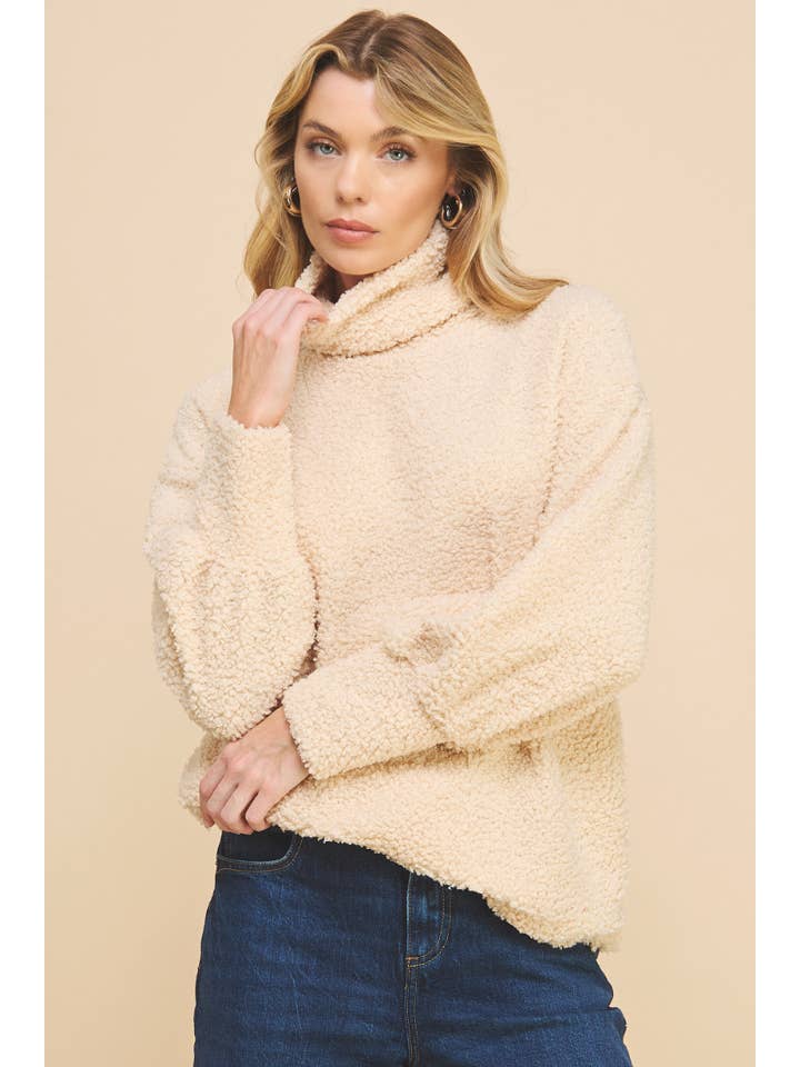 IST1188 Be Grateful Sweater Taupe for wholesale on Faire
