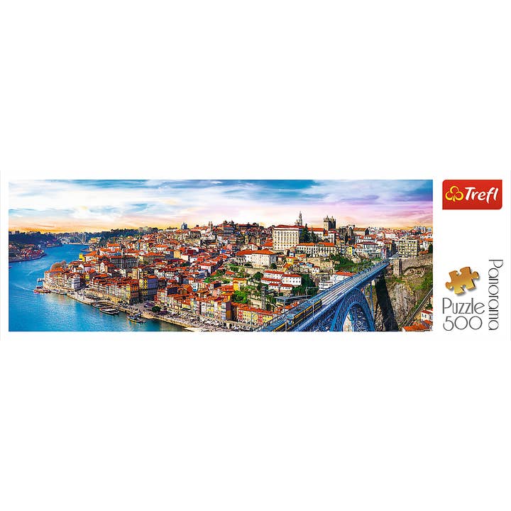 TREFL by Bridge Toys - Wholesale Puzzle - Adult - 500 Piece Panorama Trefl Jigsaw Puzzle, Porto, Portugal2