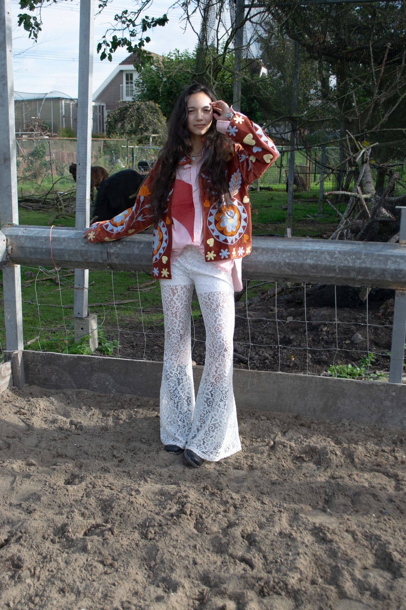 ToutVintage - Vente Veste – femme - Velours brique yingyang10