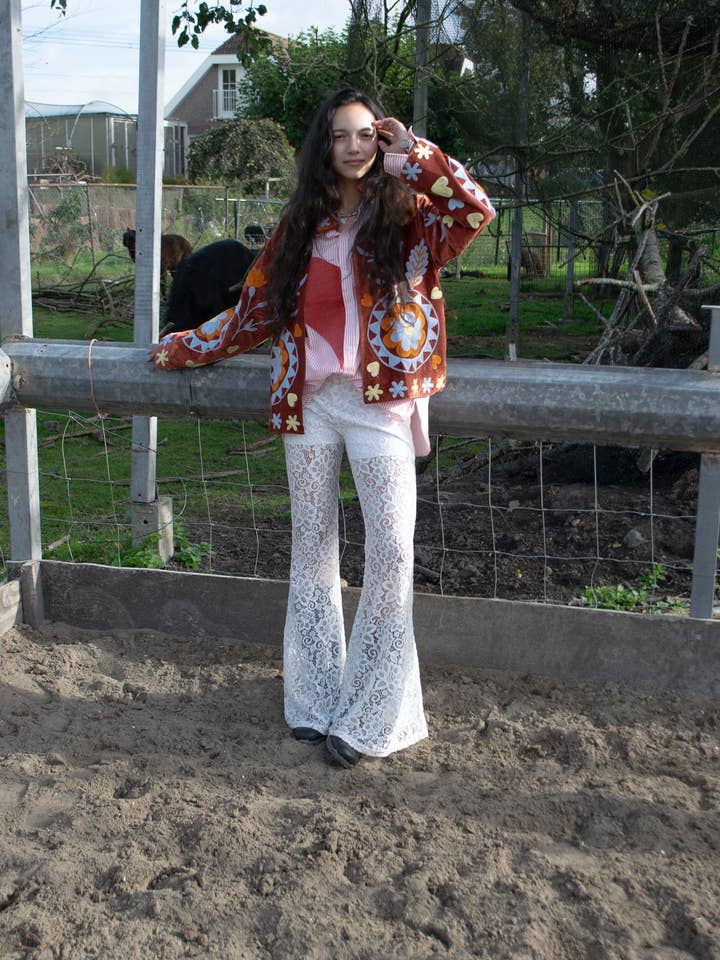 ToutVintage - Wholesale Jacket - Women's - Velvet brick yingyang10