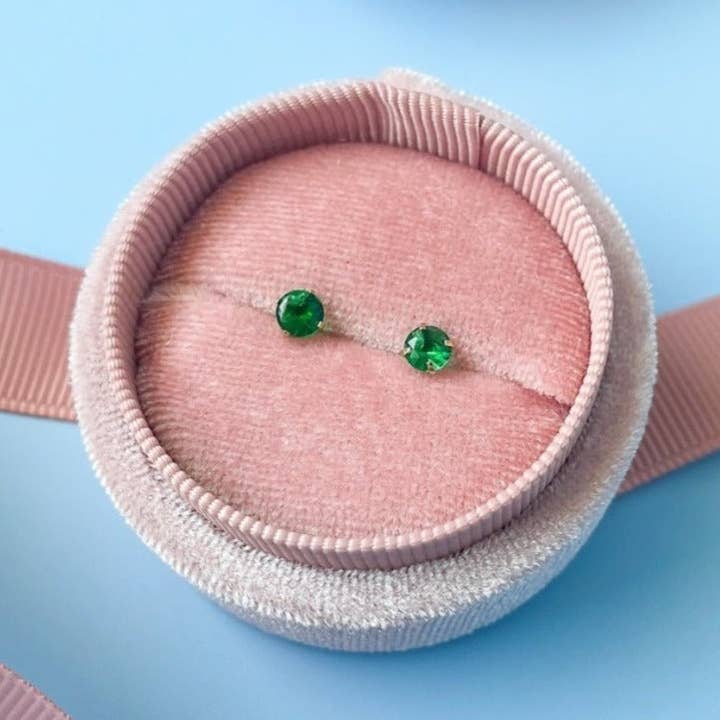 May Birthstone (Emerald) for wholesale by Pierced Co