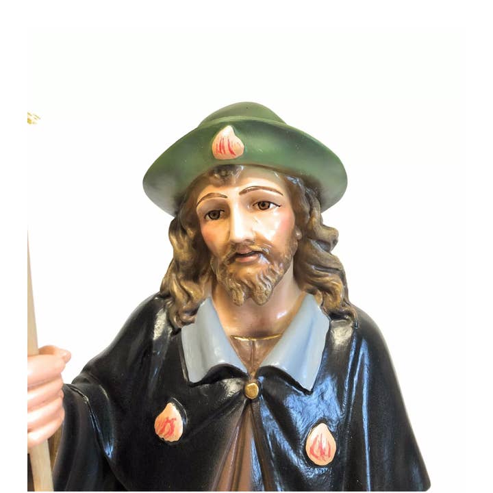 Costa Articoli Religiosi - Vente Figurine décorative - Statue de Saint Rocco cm. 40 en résine peinte3