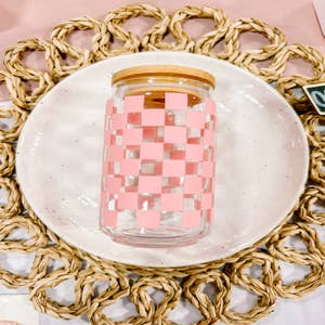 Purchase Wholesale pink checkered tumbler. Free Returns & Net 60 Terms on  Faire