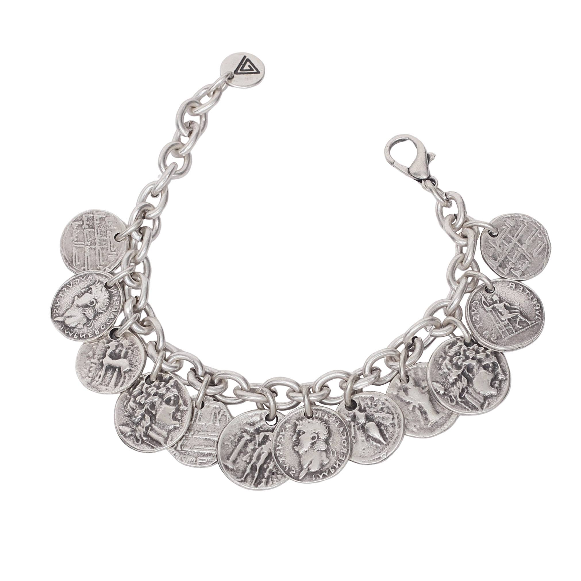 Chanour – wholesale Charm/dangle bracelet – Handmade Pewter Coin Bracelet - 29202