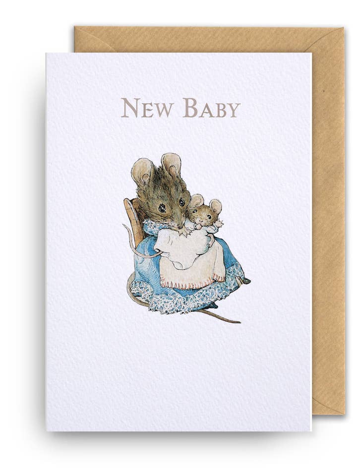 CARTE DE FÉLICITATIONS POUR NOUVEAU-NÉ PETER RABBIT HY pour la vente par Notes & Queries, Inc.