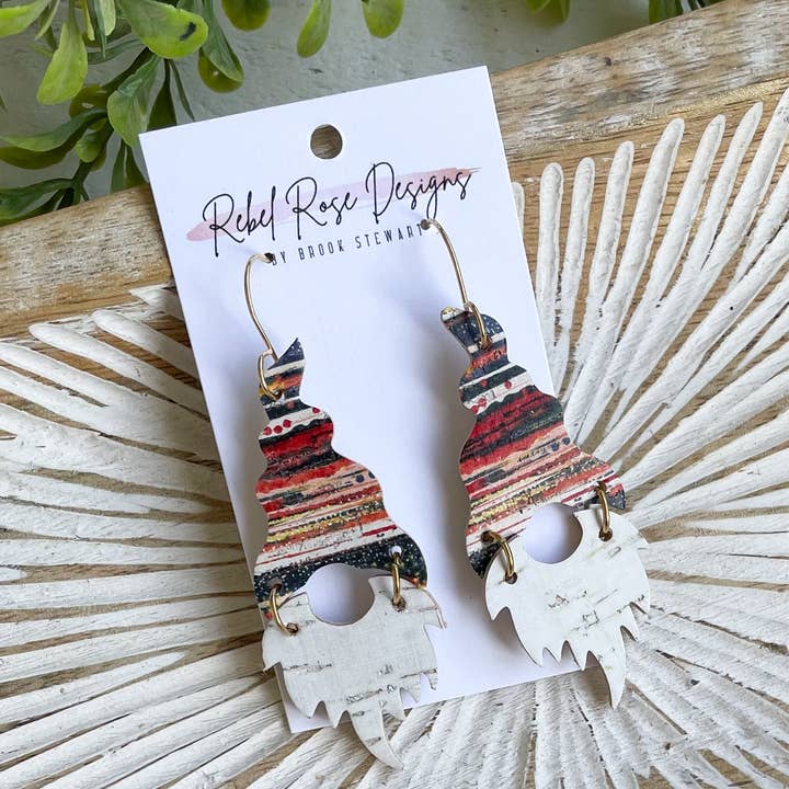 Brincos KC Stripe Gnome por atacado de Rebel Rose Designs by Brook