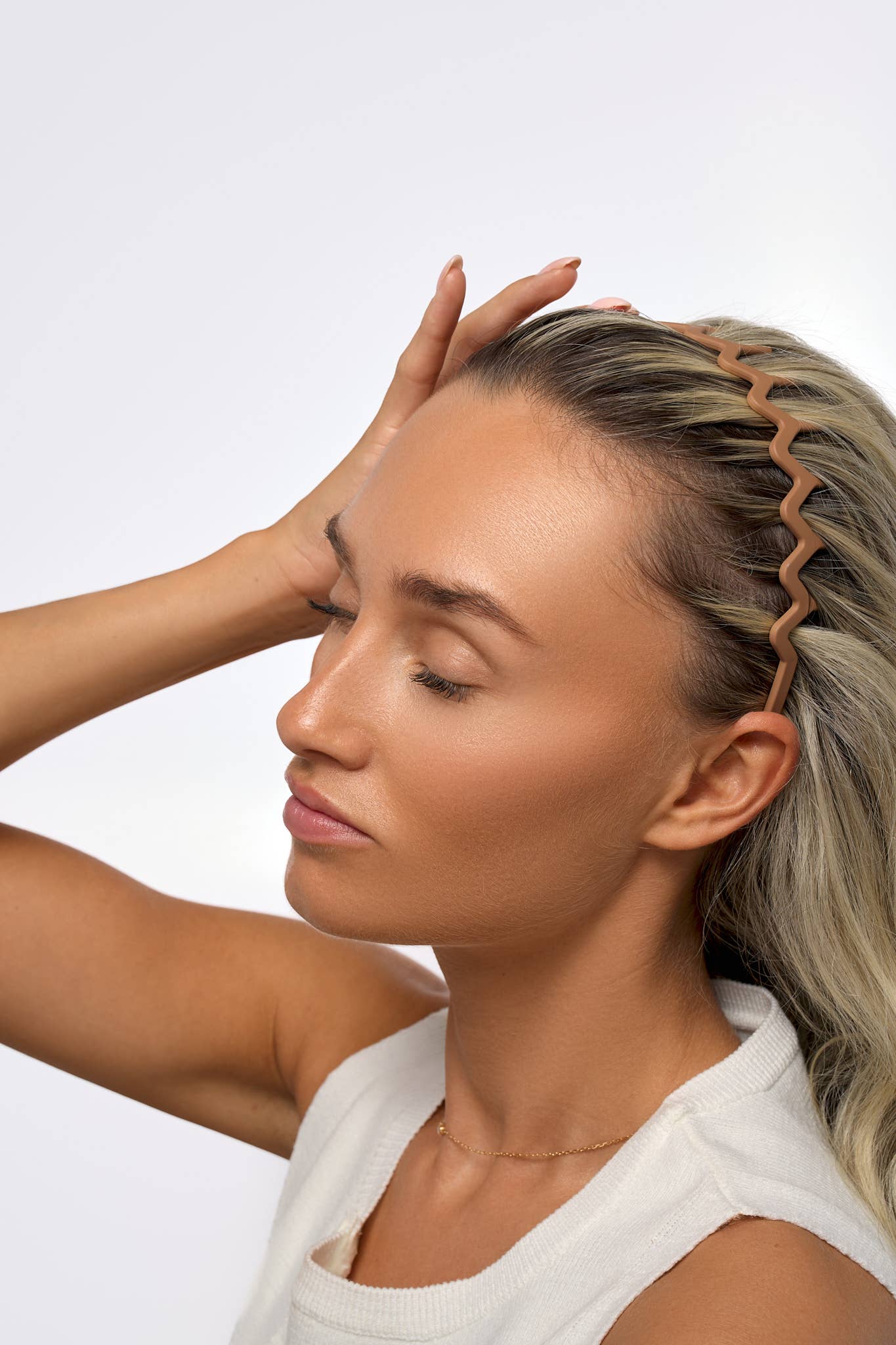 Soinvogue – wholesale Pannband - Dam – Brushworks Neutrala Zig Zag Hårband - 3-pack9