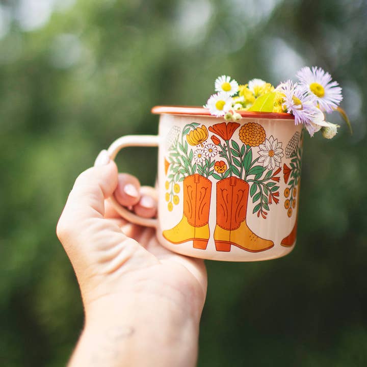 Trek Light - Wholesale Coffee Mug - Enamel Mug | Western Bloom