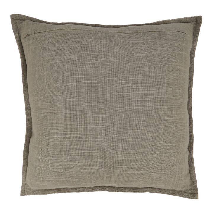 Taupe Textured Design Throw Pillow With Poly Filling for wholesale on Faire