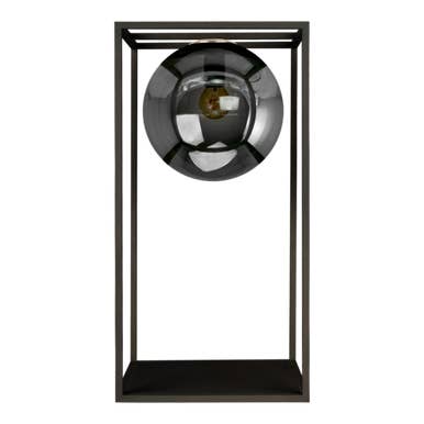 Daisy Vloerlamp S Zwart / Spiegel Zwart Glazen Kap M voor wholesale door Elements Lighting