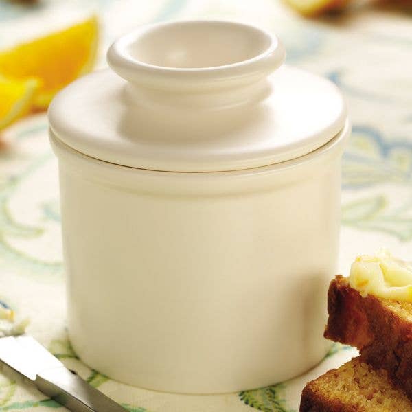 The Original Butter Bell® Crock - Wholesale Botervloot - De originele Butter Bell® Crock - Retro ivoor mat