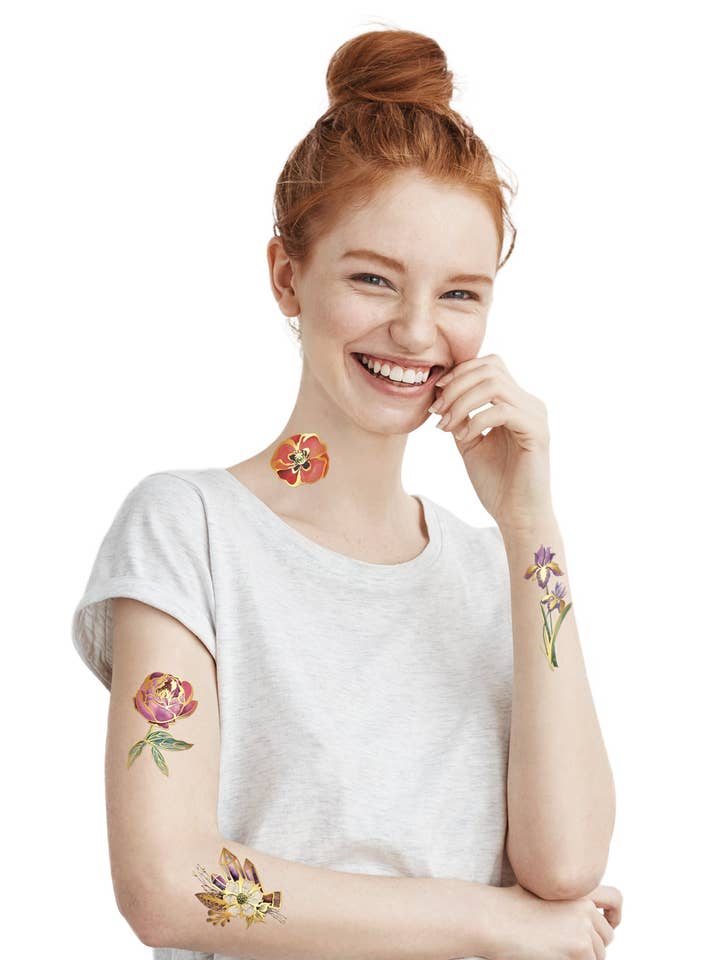 Set Bouquet Doré pour la vente par TATTon.me