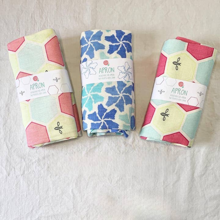 Latzschürzen aus Leinen für den Großhandel von Lola Arts