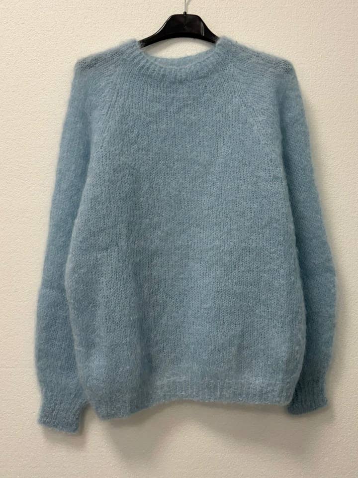 NOELINE - Wholesale Knitted jumper – Women′s - 80% kid mohair sweater 301222