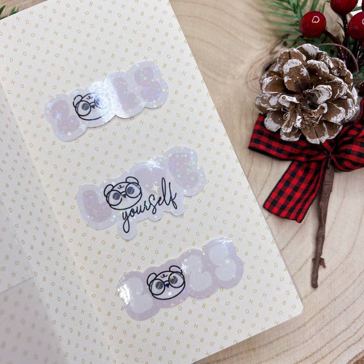 BÉBÉ OURS - découpe pailletée pour la vente par AubrielBoutique