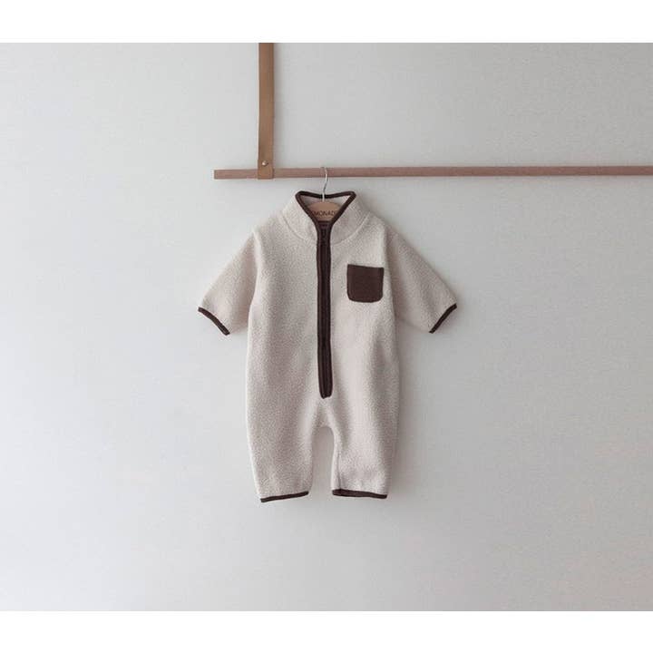 peekaboo - Wholesale Jumpsuit - Baby - Baby Sherpa Jumpsuit Soft Fleece Lined Baby Fleece Suit Soft