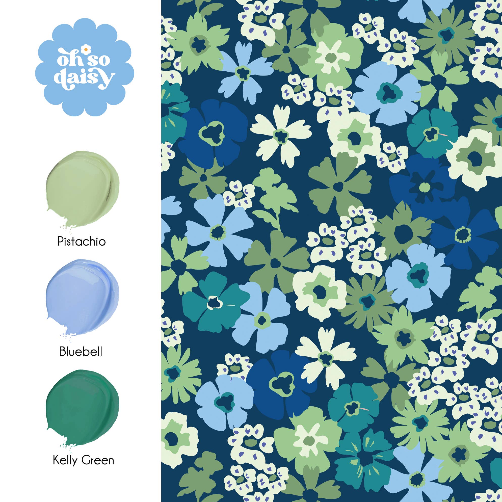 Oh So Daisy – wholesale Wallpaper – PRIMROSE PATH PISTACHIO WALLPAPER2