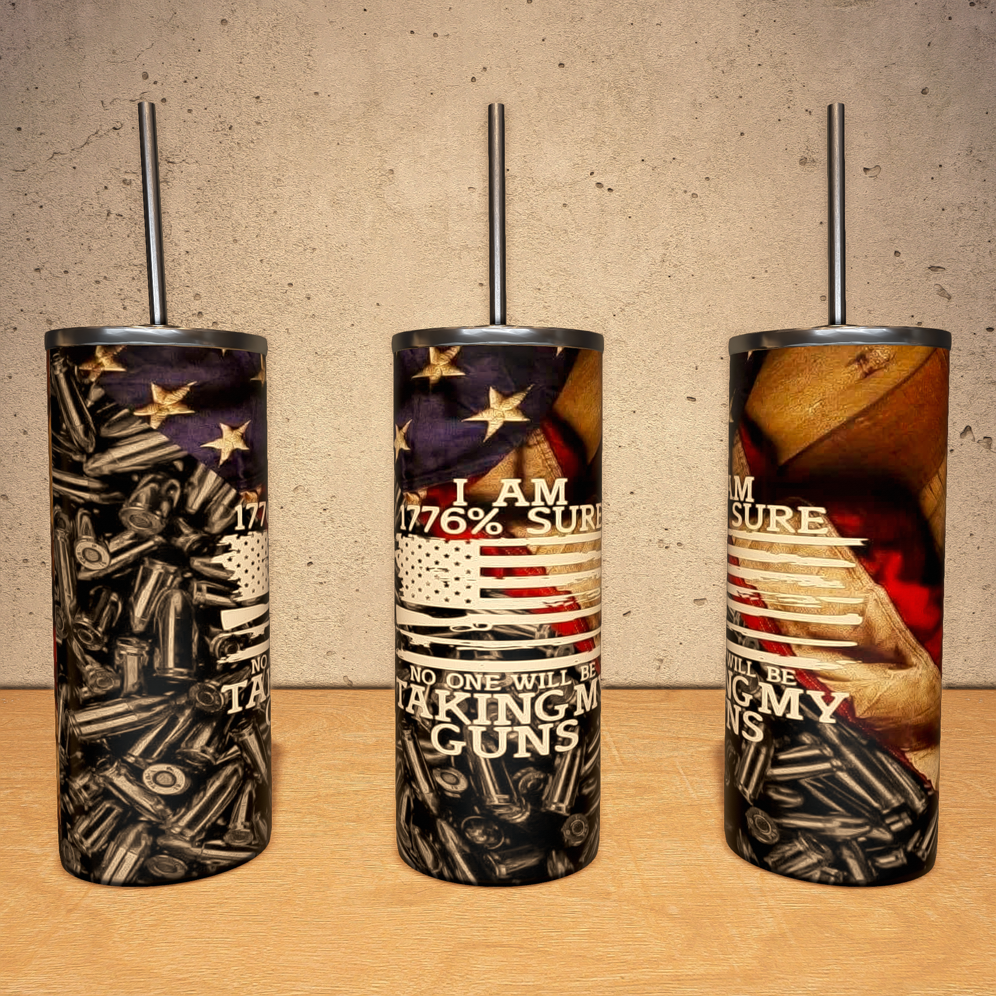 Trump 2024 Freedom 20oz Skinny Tumbler Sublimation Designs