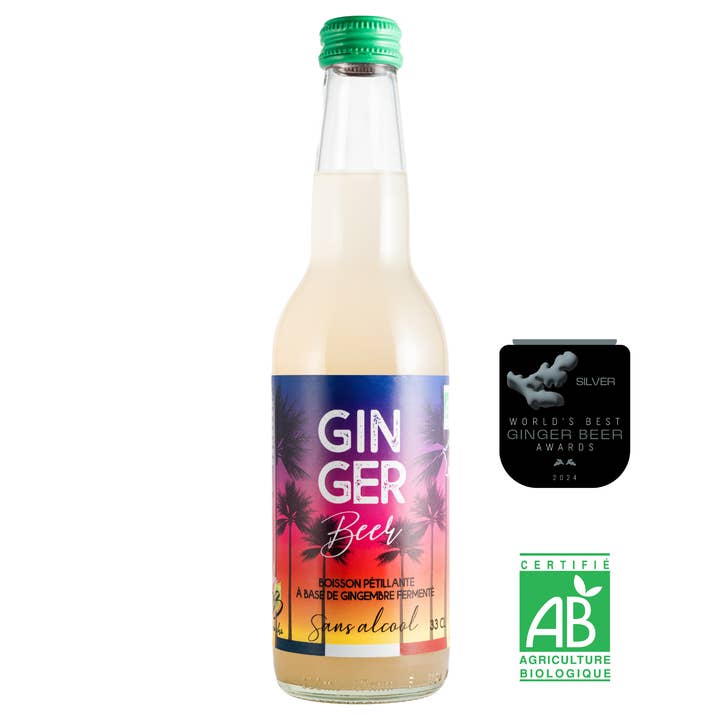 BB KOMBUCHA - Wholesale Non-Alcoholic Aperitif/Mocktail - Organic ginger beer - 33 cL