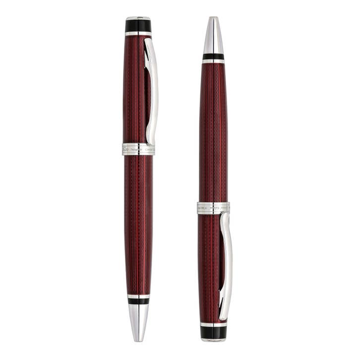 Xezo Incognito™ Diamond-Cut Lacquered Brass Ballpoint Pen - Burgundy Red
for wholesale by Xezo