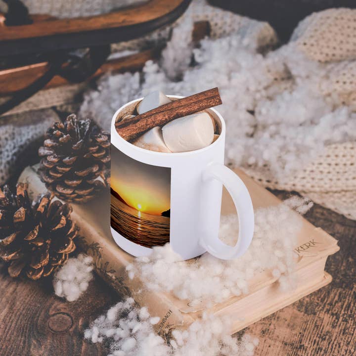 3dRose - Wholesale Coffee Mug - 3dRose, Artistic Autumn Sunset On the Aegean , Mug11