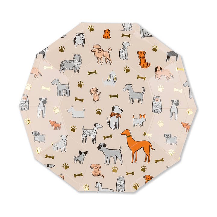 Pratos pequenos Bow Wow - 8 unidades por atacado de Jollity & Co. + Daydream Society