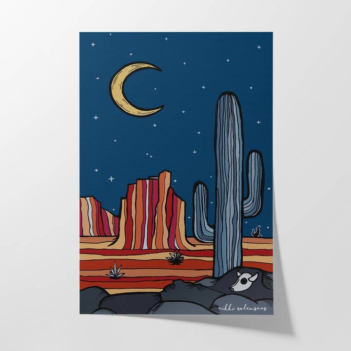 Desert Blues - Konsttryck för wholesale av Paintinsidethelines