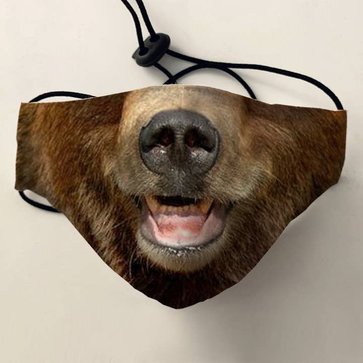 Grizzly Bear Face Mask for wholesale by Maskalike