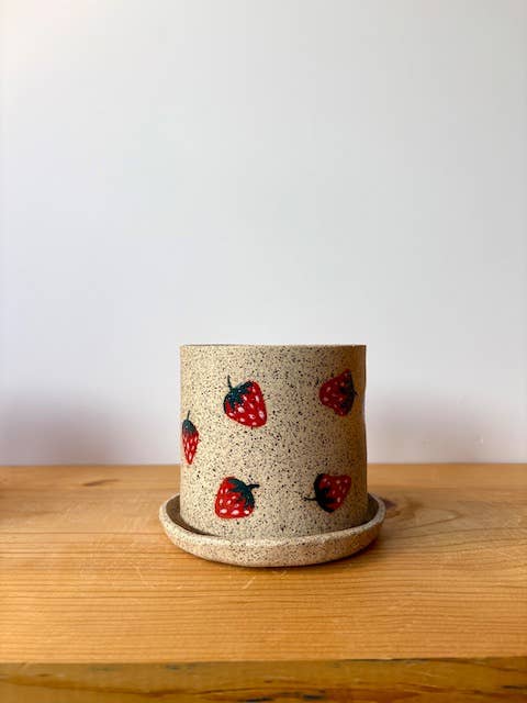 Maceta + Platillo - fresas para venta al por mayor de Splish Splash Studio