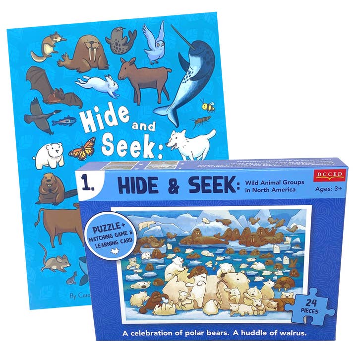 Hide and Seek Book + Polar Bear Puzzle (24 pieces) for wholesale by DCCED/Institut Philos