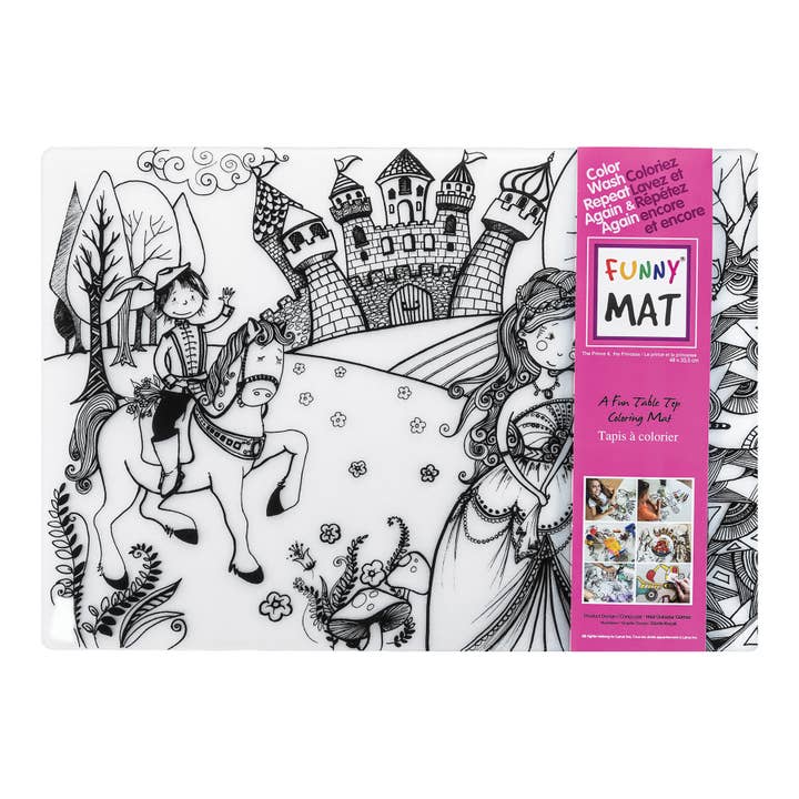 Table top coloring mat, princess for wholesale by Funny Mat