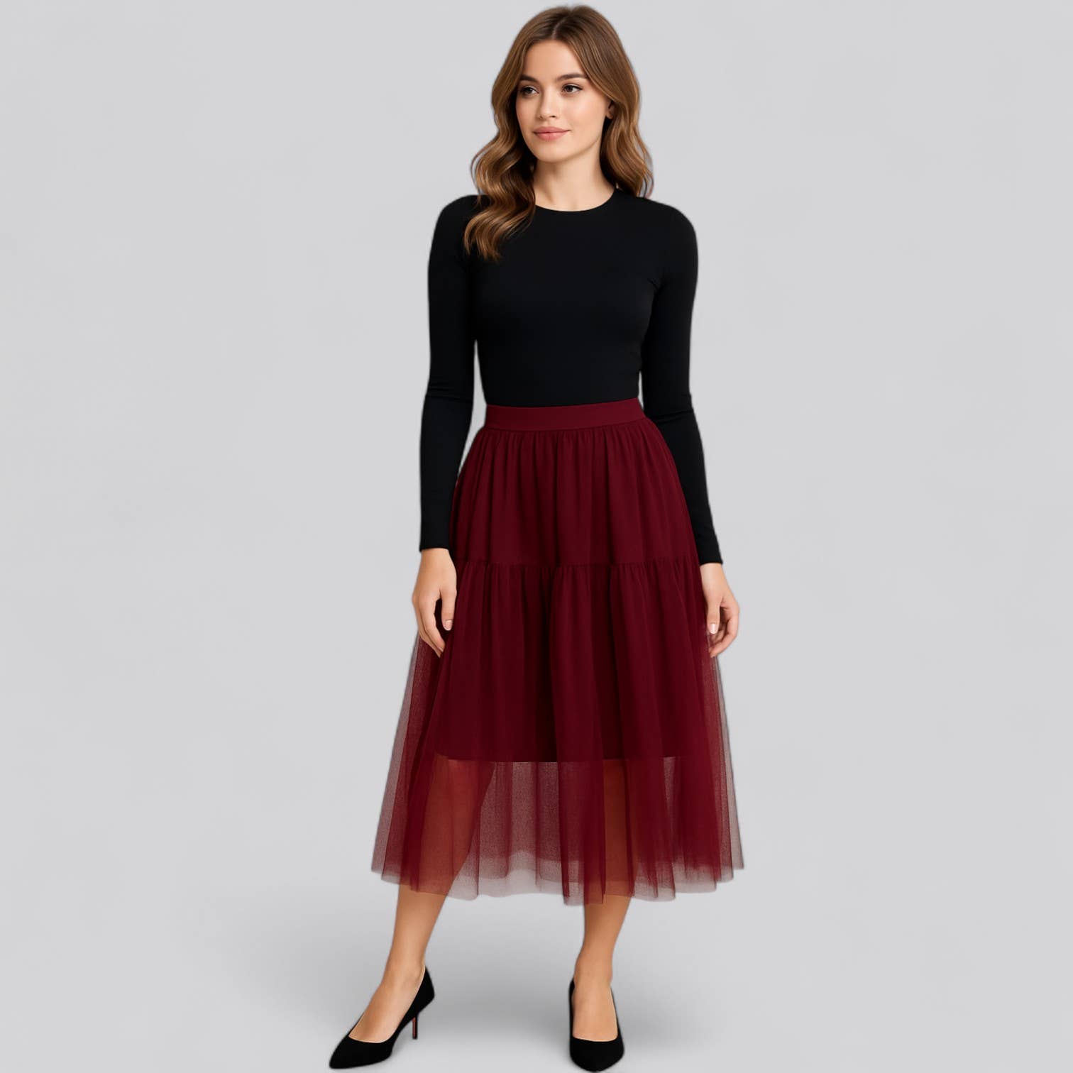Puzzles Enterprises – wholesale Skirt – Women’s – SJW882 Young Contemporary Tulle Skirt - Lined4