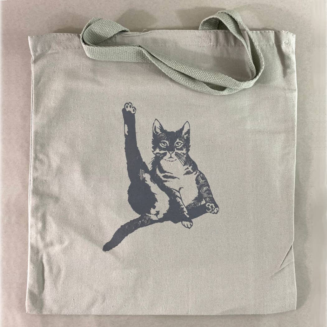 Rx Letterpress – Engroshandel Tote bag - Unisex – Kat spiller violin | Cat Butt | Sjov katteelsker lærred Tote4