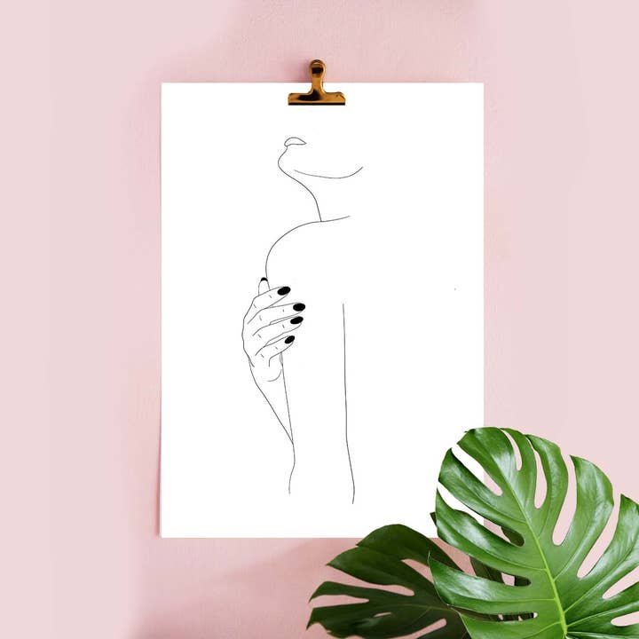Amelia Deacon Designs – Engroshandel Kunsttryk – 35 - Abstrakt Linje Tegning Art Print