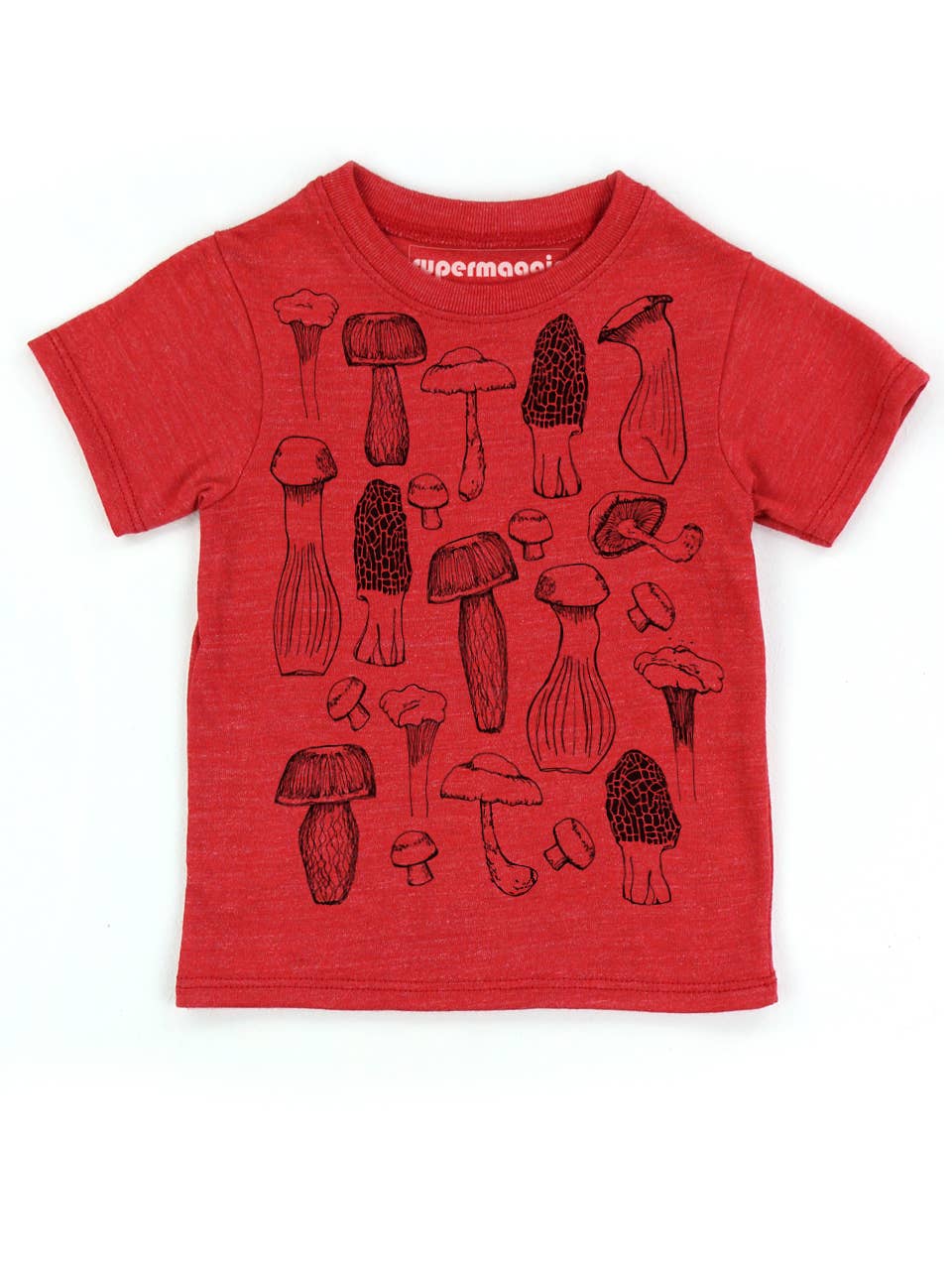 Supermaggie @ Faire - Wholesale Screen Printed T-Shirt - Kids - Mushrooms Kid's Eco Tee2