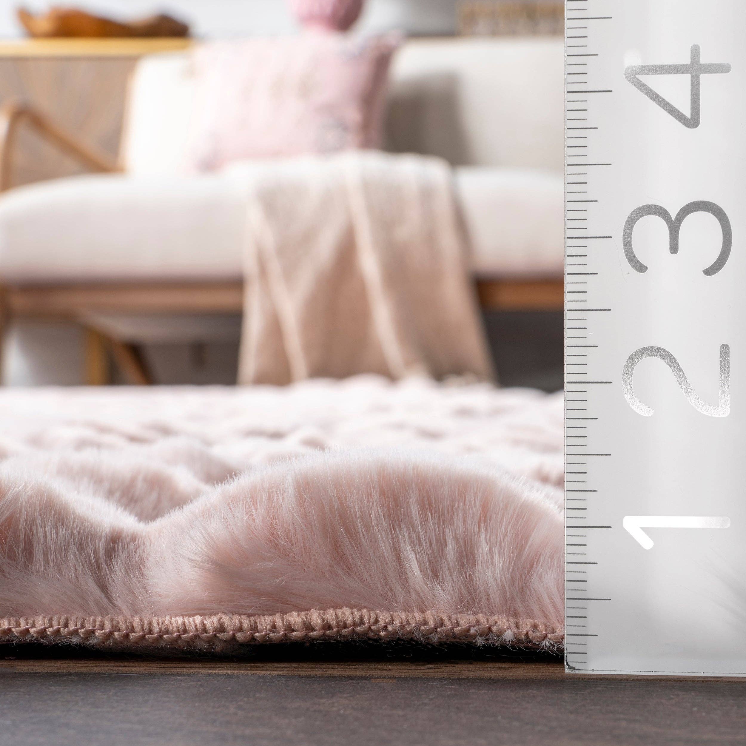 nuLOOM - Wholesale Area Rug - Jeni Solid Faux Rabbit Machine Washable Area Rug48