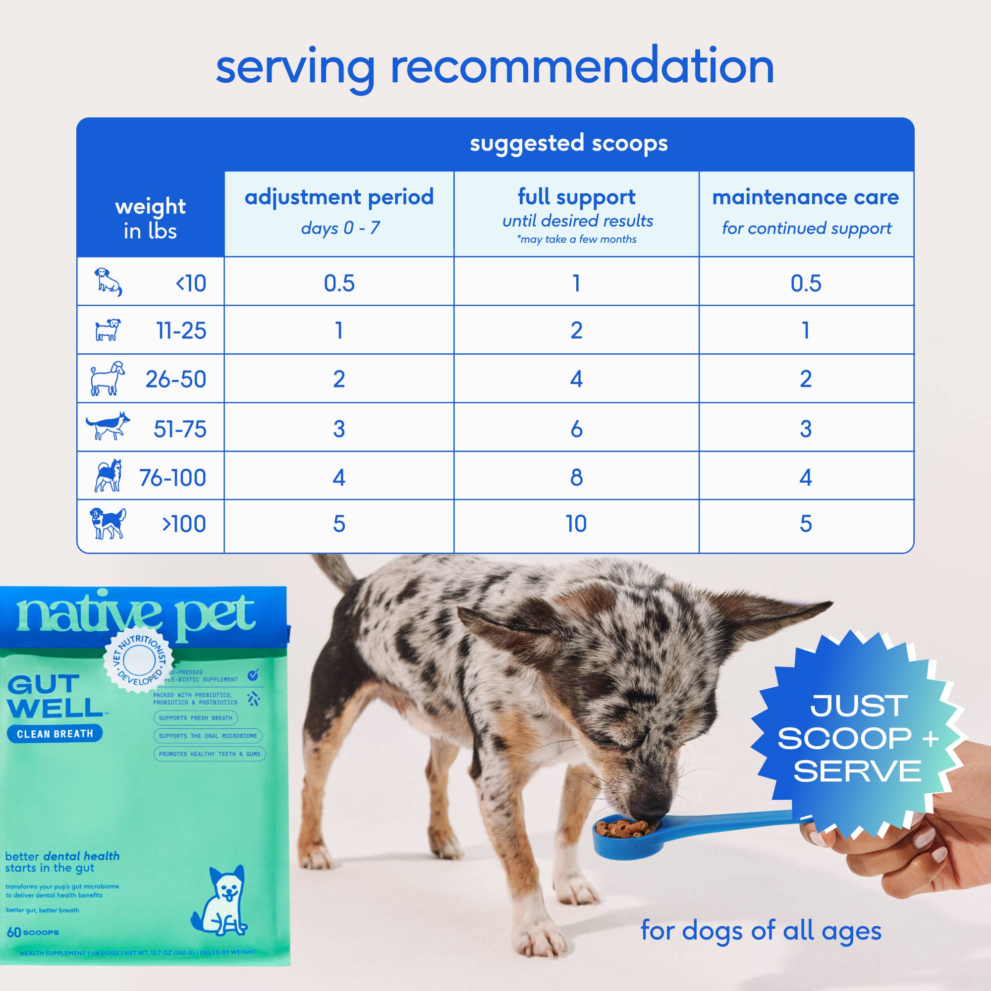 Native Pet - Wholesale Pet Supplement - Dog - Native Pet GutWell Clean Breath, Dog Dental Care Supplement5