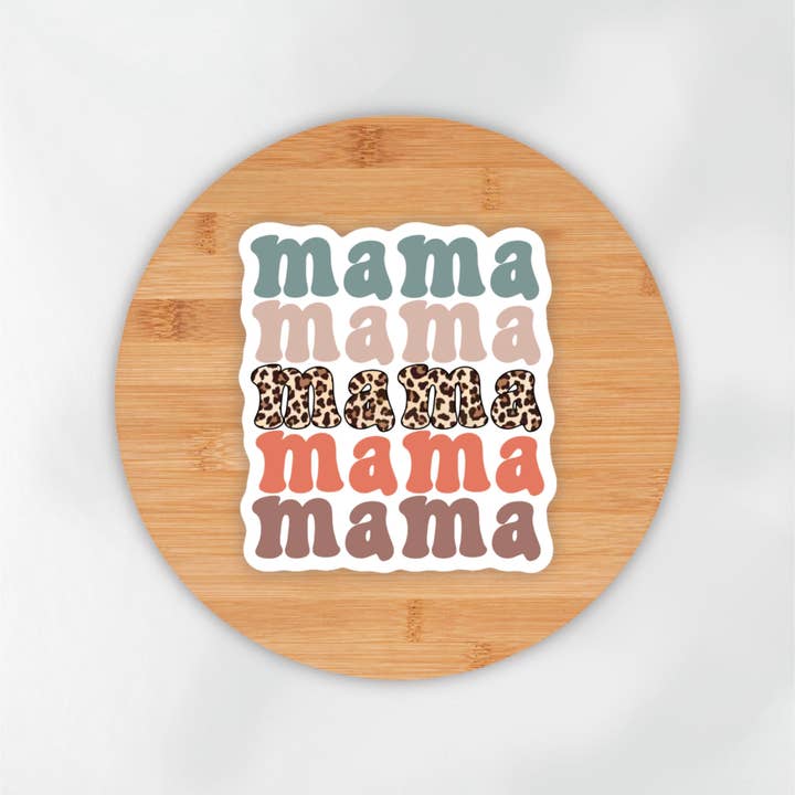 Sticker Mama rétro pour la vente par Made in the North Designs