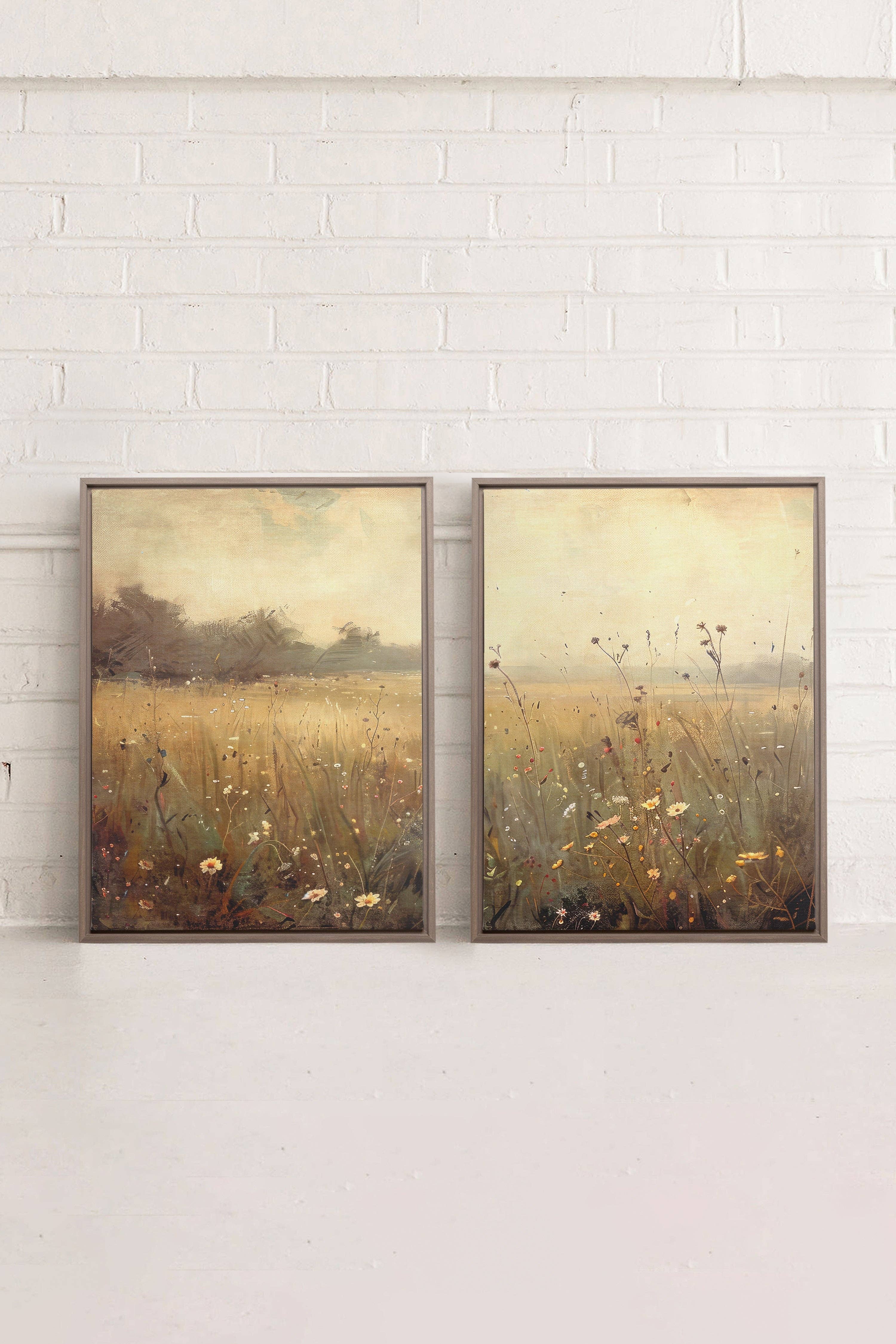 Oleka Canvas - Vente Set d'éléments de galerie photo - COMBINAISON GREENSCAPE, oeuvre sur toile imprimée6