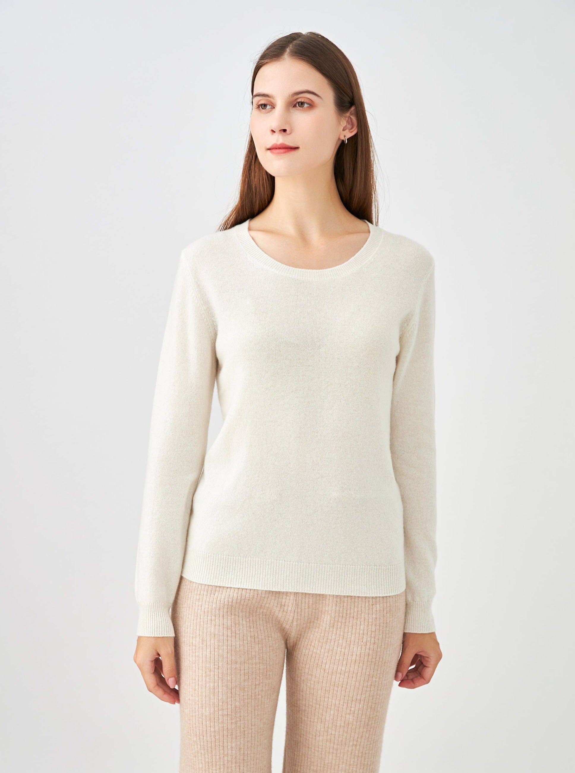 jw.atelier - Wholesale Knit Sweater - Women's - 100% cashmere crew neck sweater10