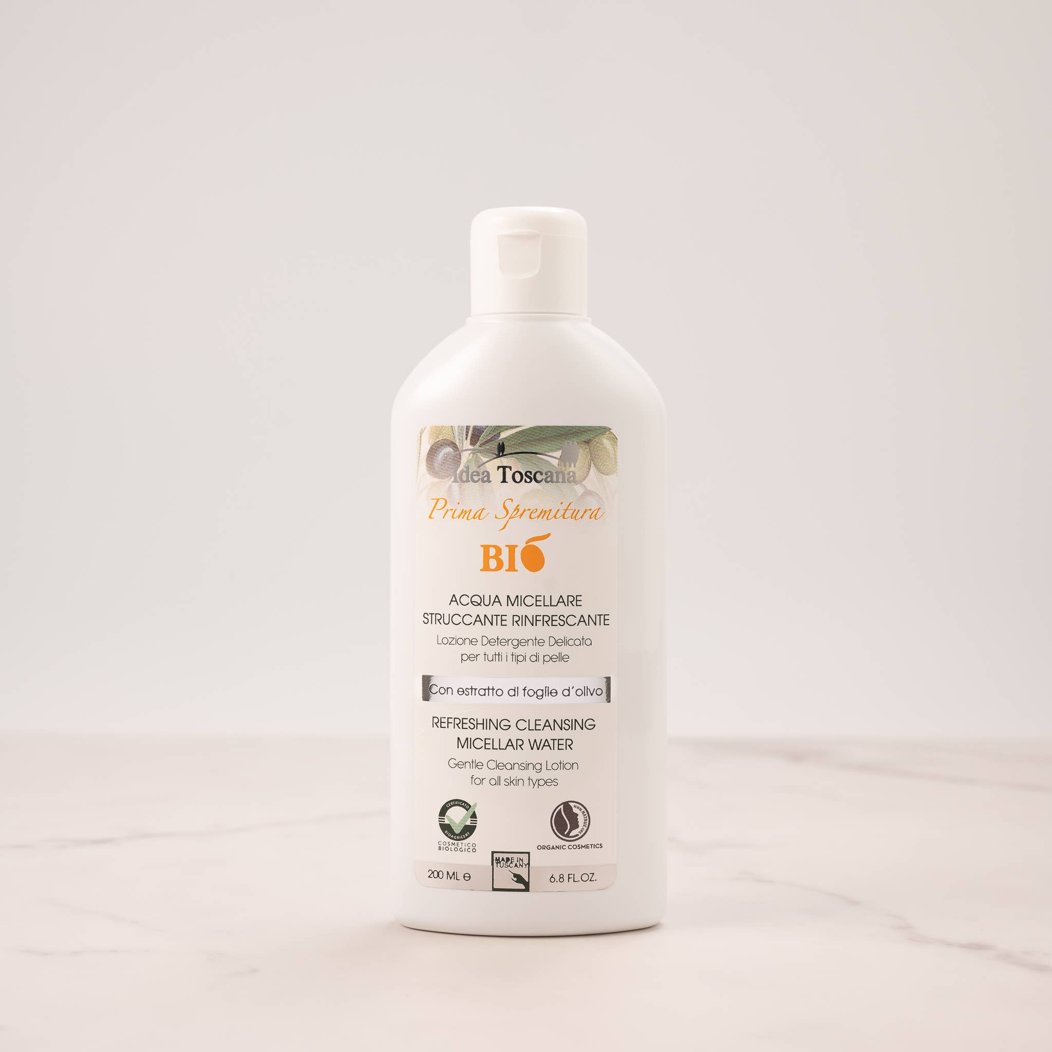 Idea Toscana - Vente Démaquillants - EAU MICELLAIRE DÉMAQUILLANTE-TONIFIANTE-ILLUMINANTE 200ML