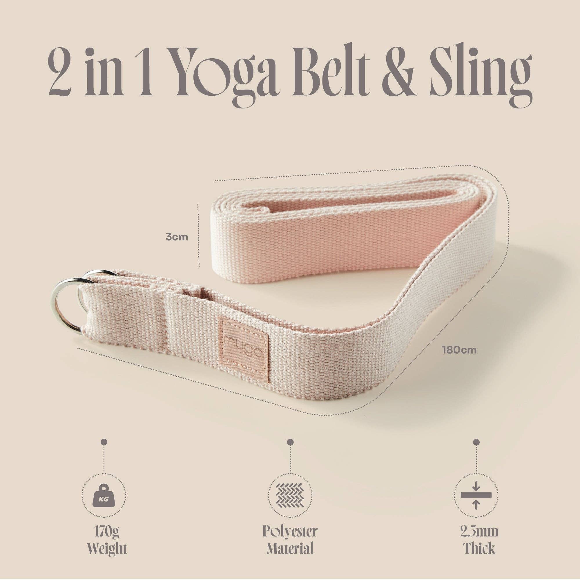 Myga - Wholesale Yoga Strap/Band - 2-in-1 Yoga Strap & Mat Carrier – Deepen Your Practice in Style25